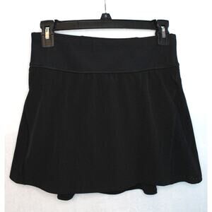 Spanx Get Moving Skort w/ Mesh Panels in Black, Size Small, #50196R